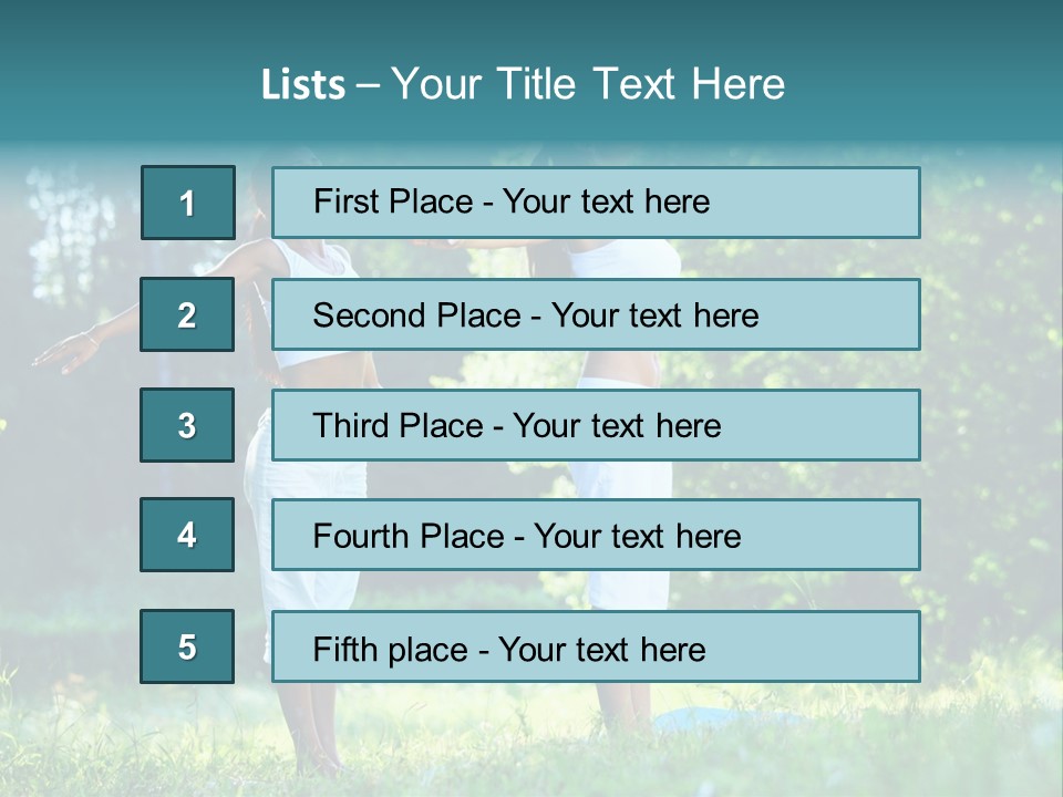 Adult Peaceful Health PowerPoint Template