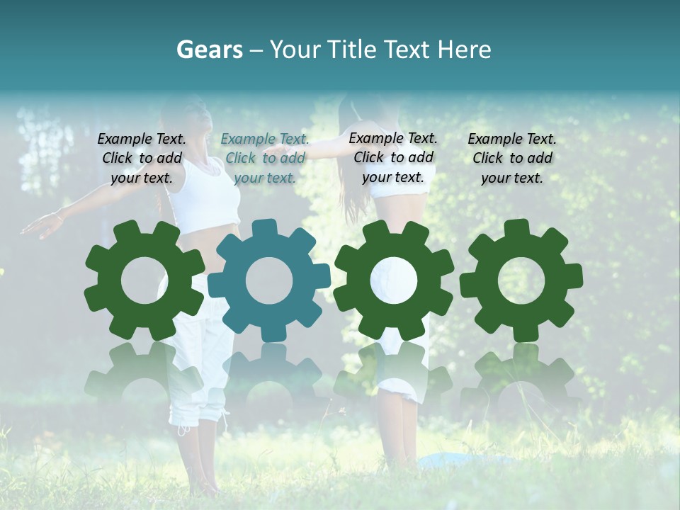 Adult Peaceful Health PowerPoint Template