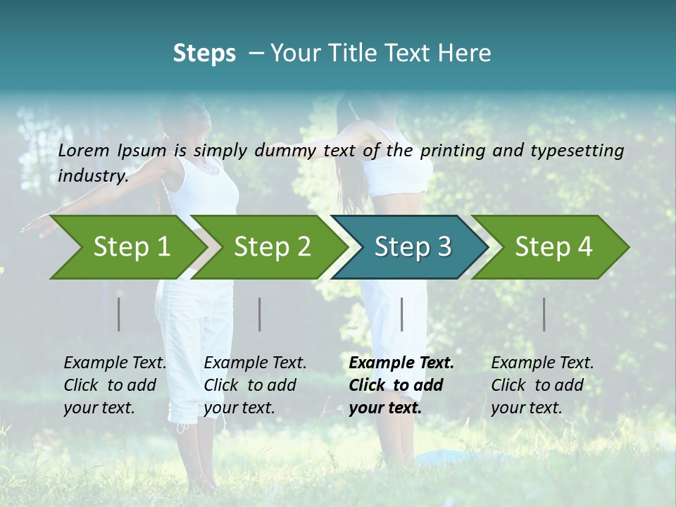Adult Peaceful Health PowerPoint Template