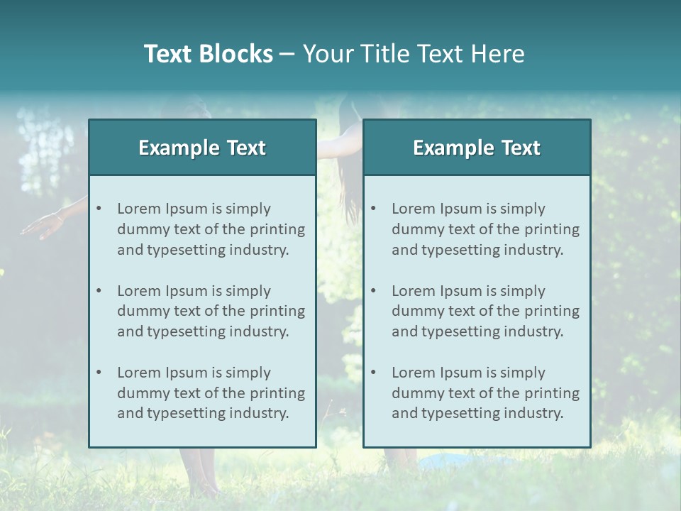 Adult Peaceful Health PowerPoint Template