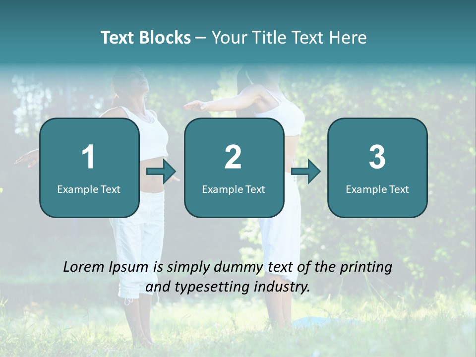 Adult Peaceful Health PowerPoint Template