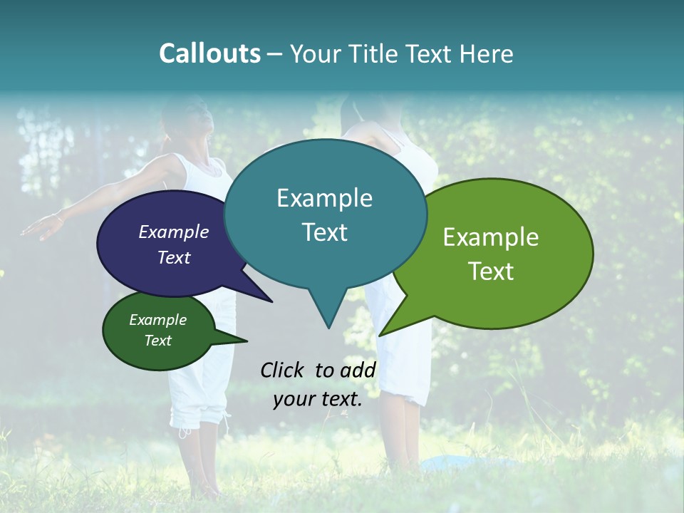 Adult Peaceful Health PowerPoint Template