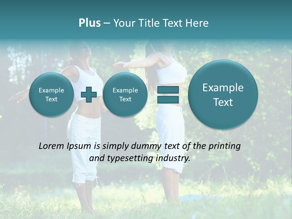 Adult Peaceful Health PowerPoint Template