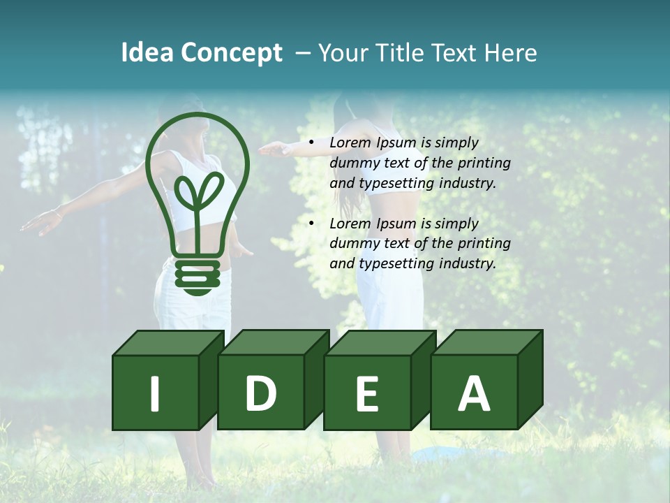 Adult Peaceful Health PowerPoint Template