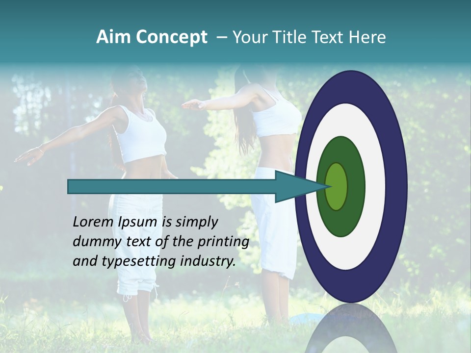 Adult Peaceful Health PowerPoint Template