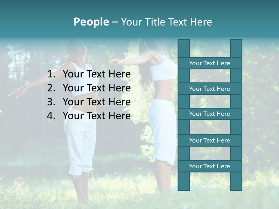 Adult Peaceful Health PowerPoint Template