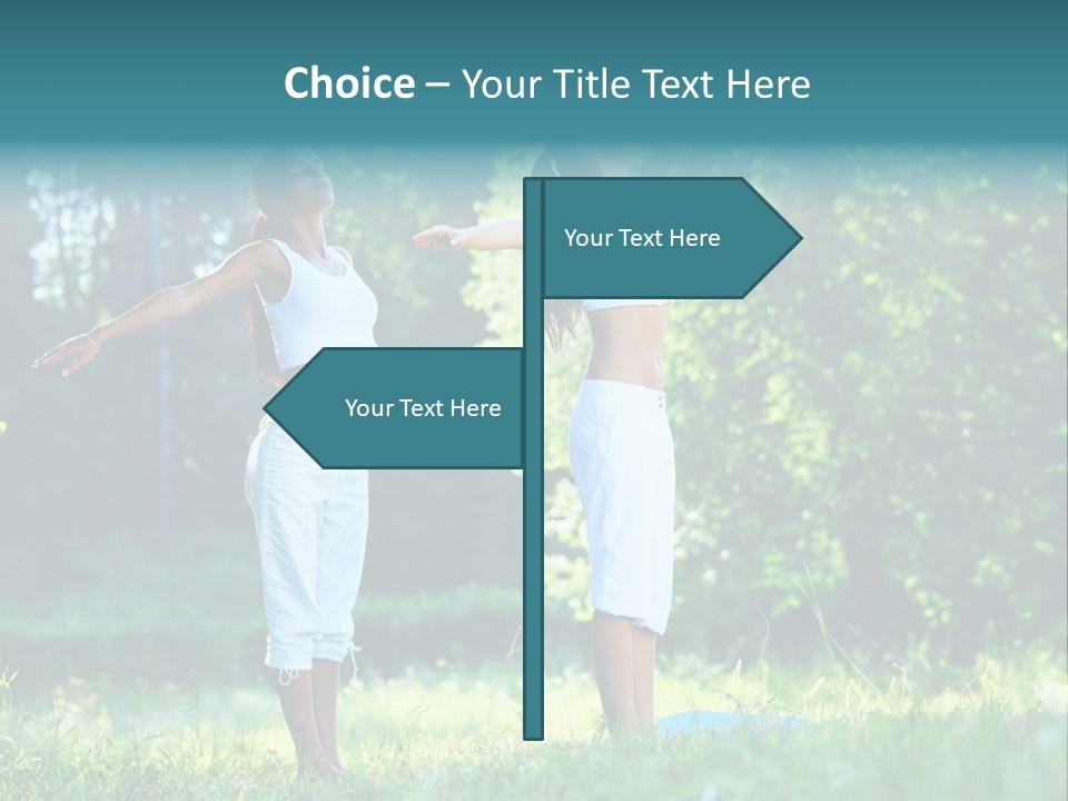 Adult Peaceful Health PowerPoint Template