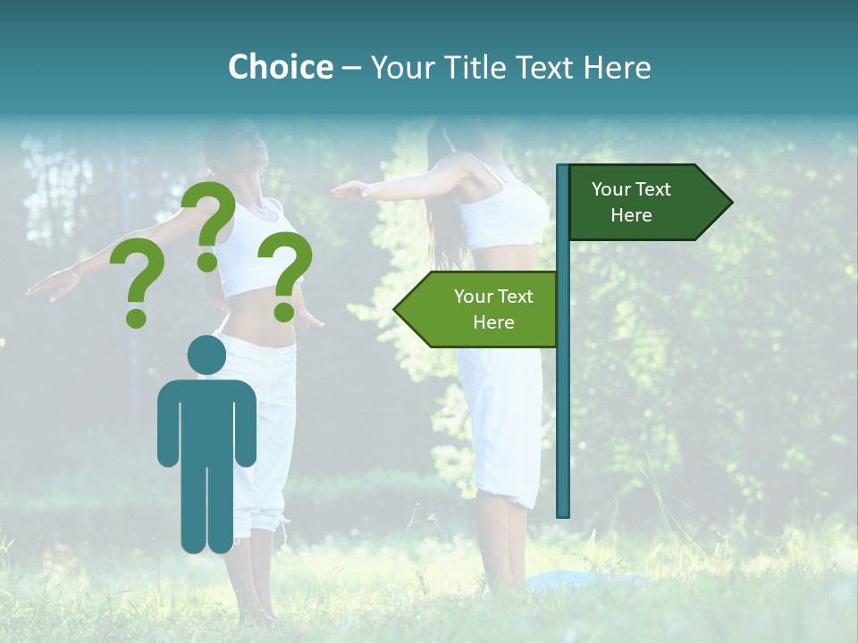 Adult Peaceful Health PowerPoint Template