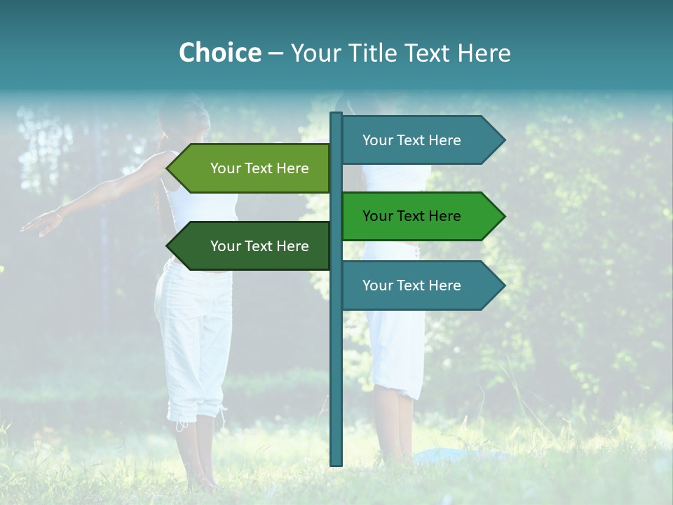 Adult Peaceful Health PowerPoint Template