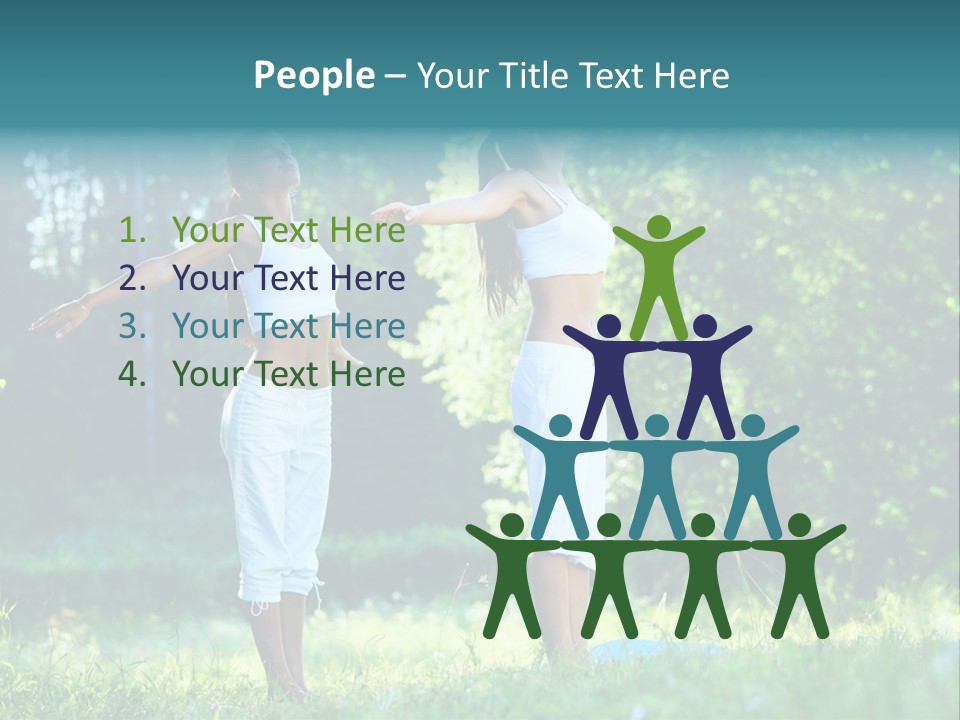 Adult Peaceful Health PowerPoint Template