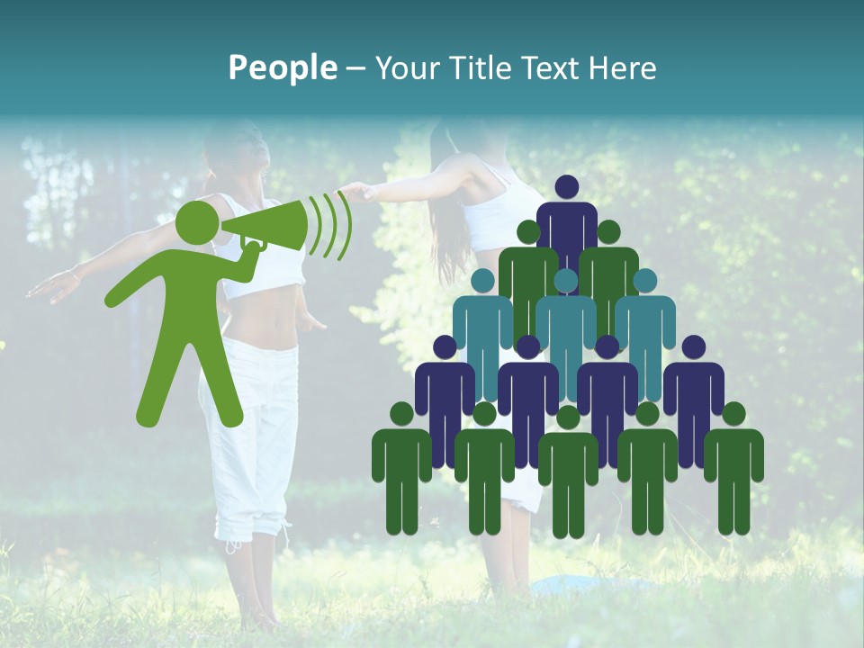 Adult Peaceful Health PowerPoint Template