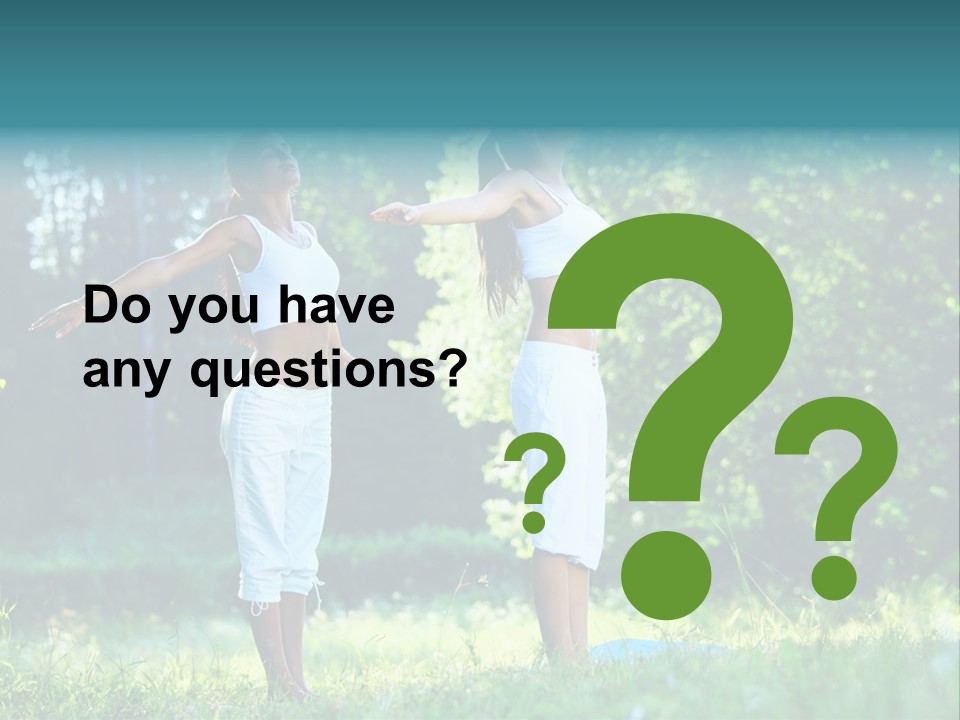 Adult Peaceful Health PowerPoint Template