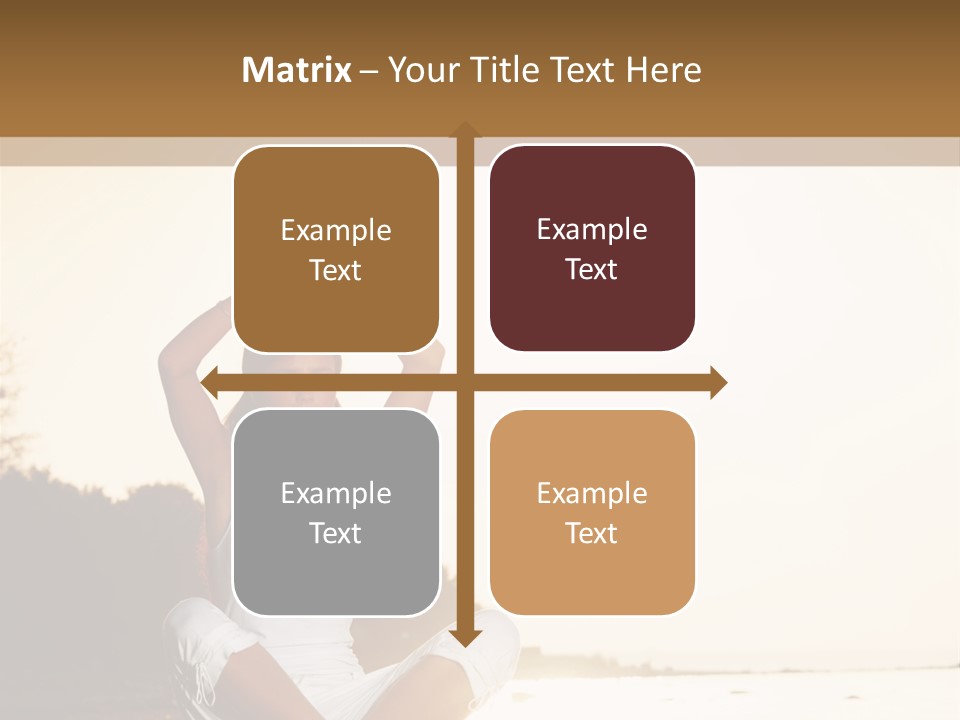 Blue Outdoors Silhouette PowerPoint Template