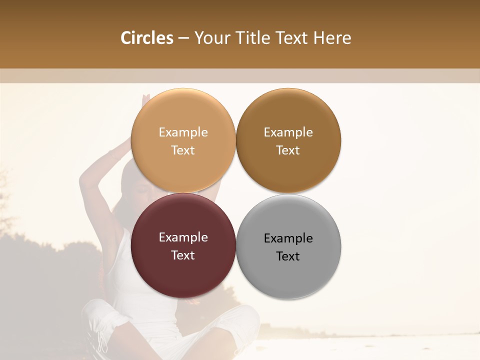 Blue Outdoors Silhouette PowerPoint Template