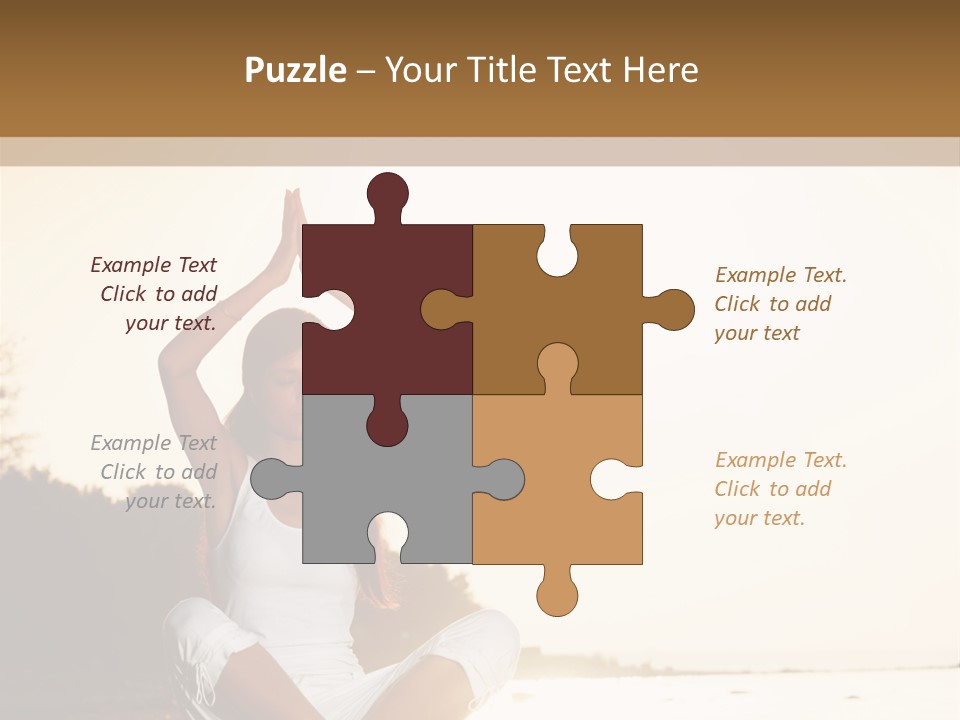 Blue Outdoors Silhouette PowerPoint Template