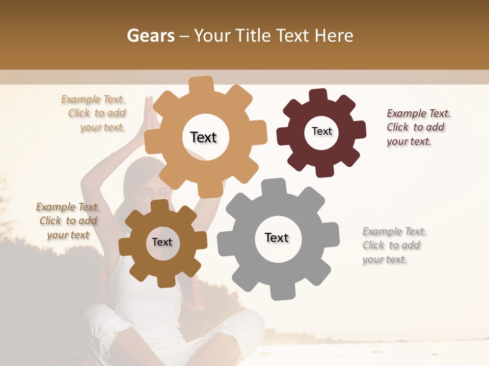 Blue Outdoors Silhouette PowerPoint Template