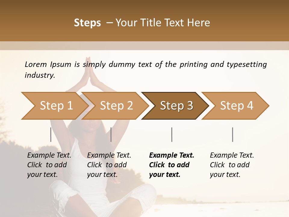 Blue Outdoors Silhouette PowerPoint Template