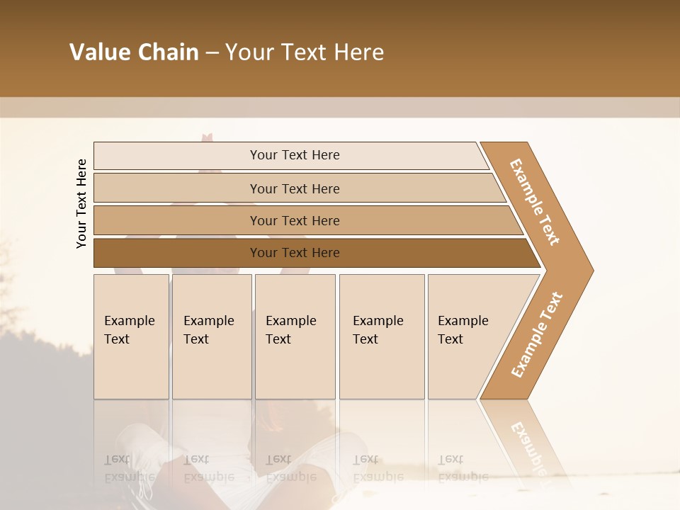Blue Outdoors Silhouette PowerPoint Template