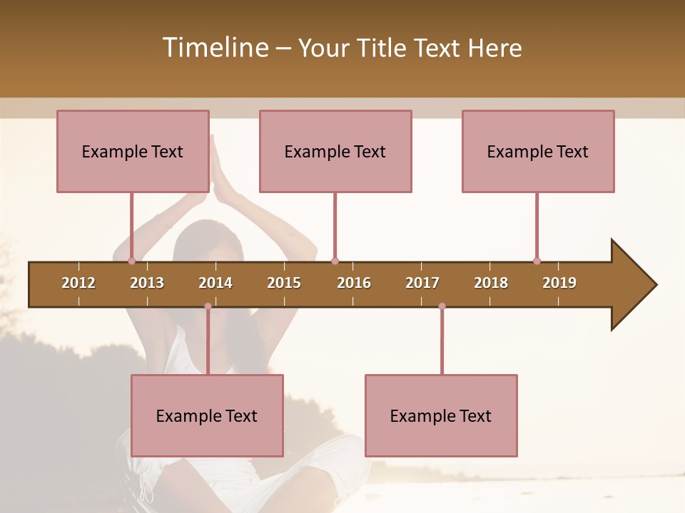 Blue Outdoors Silhouette PowerPoint Template