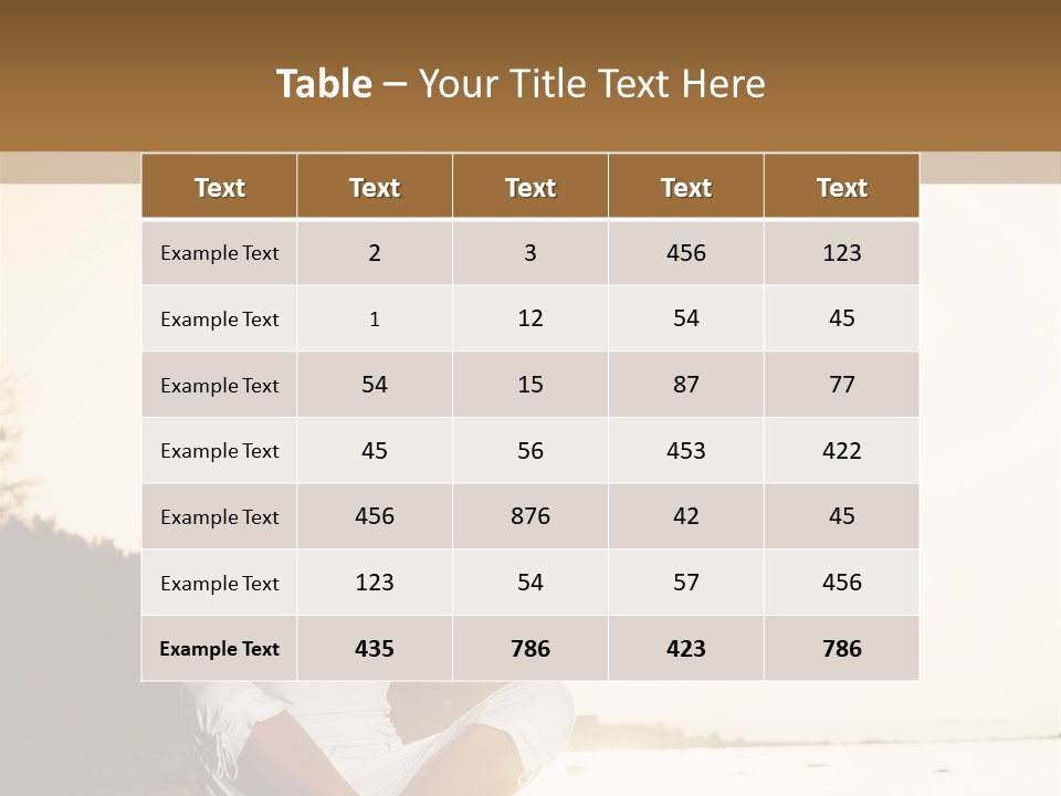 Blue Outdoors Silhouette PowerPoint Template