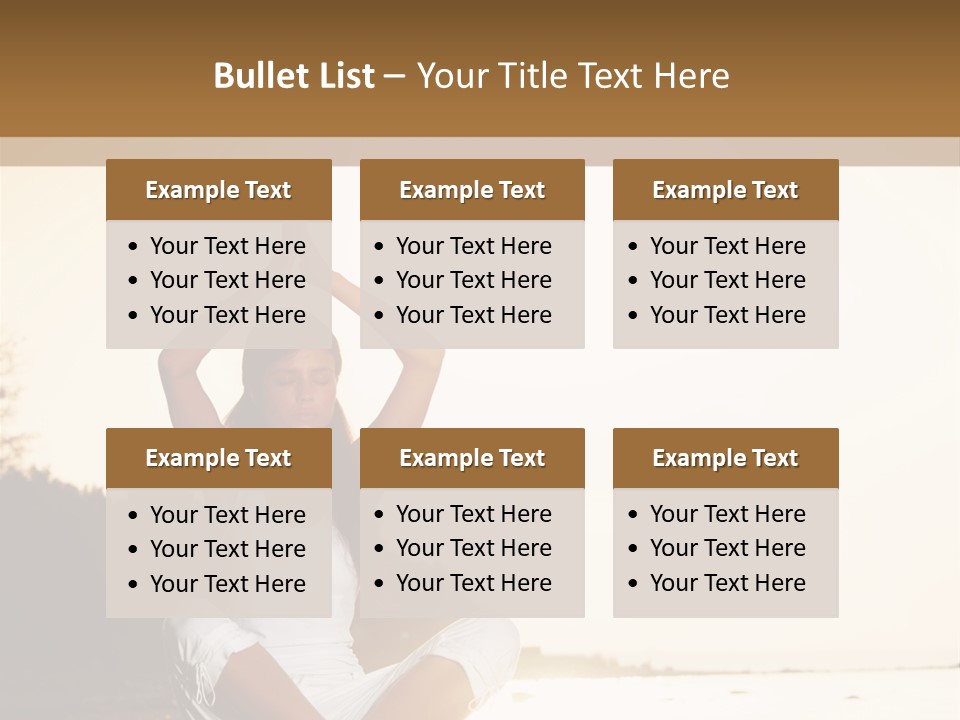 Blue Outdoors Silhouette PowerPoint Template