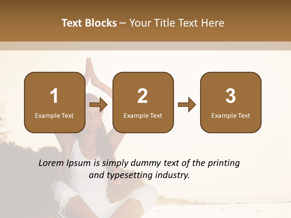 Blue Outdoors Silhouette PowerPoint Template