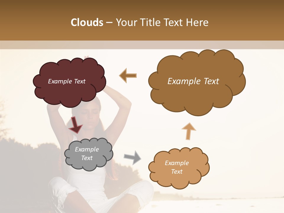 Blue Outdoors Silhouette PowerPoint Template