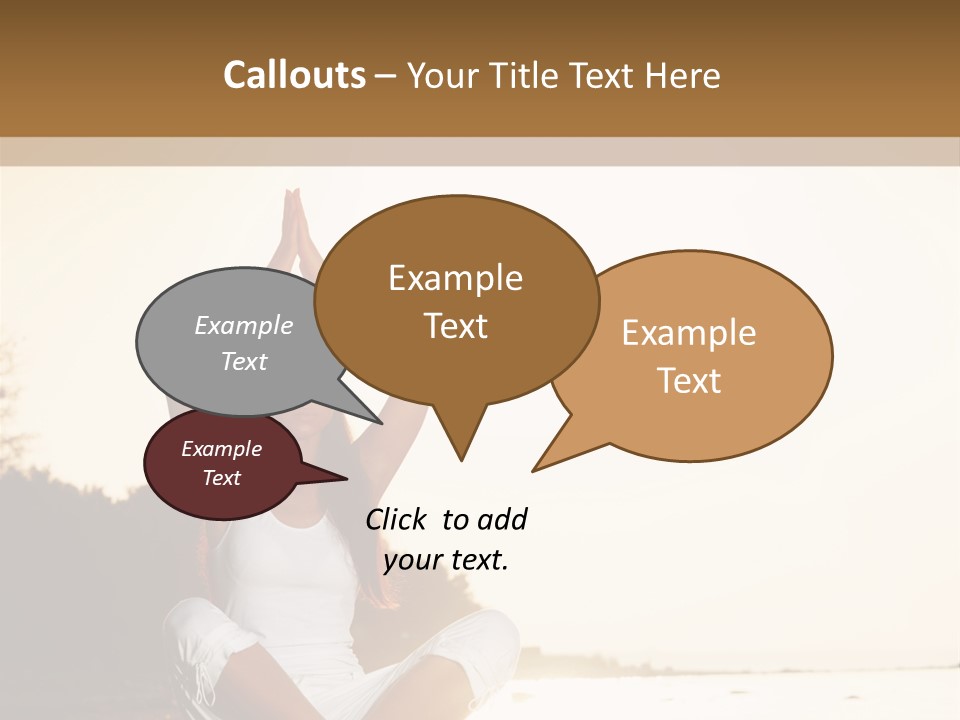 Blue Outdoors Silhouette PowerPoint Template