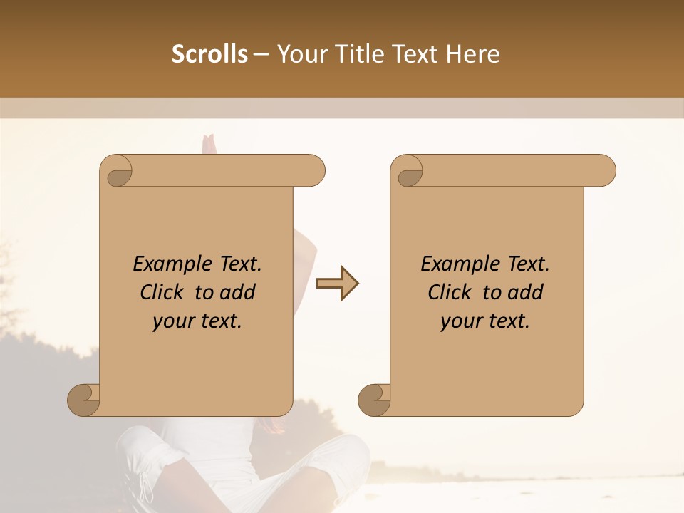 Blue Outdoors Silhouette PowerPoint Template