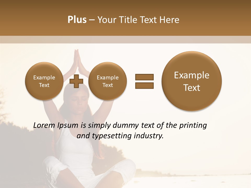Blue Outdoors Silhouette PowerPoint Template