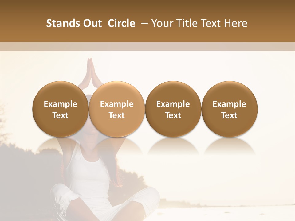 Blue Outdoors Silhouette PowerPoint Template