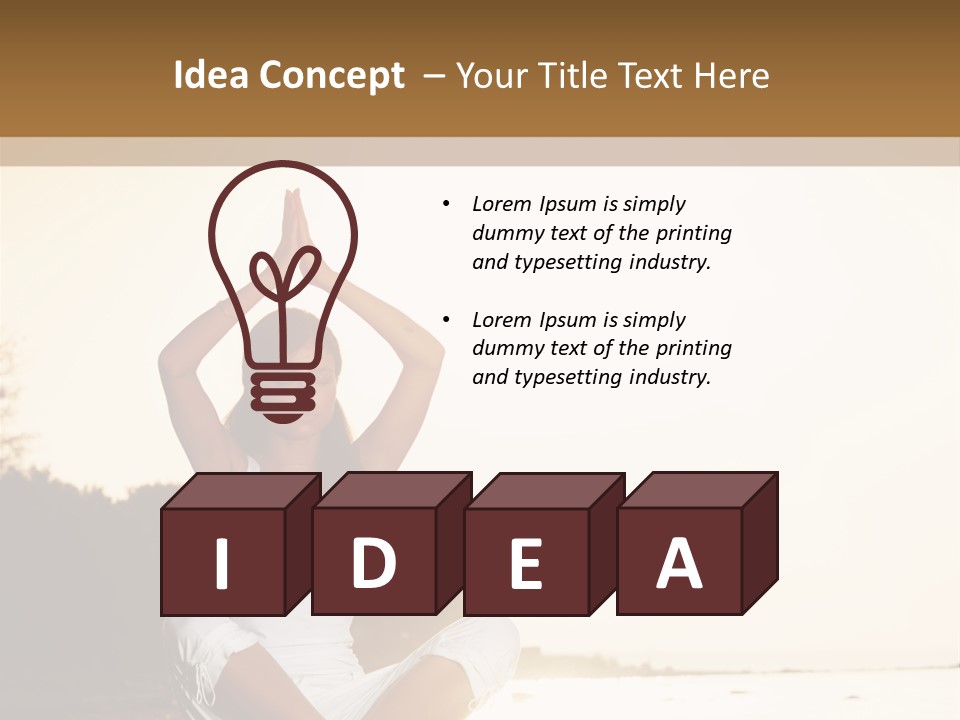 Blue Outdoors Silhouette PowerPoint Template