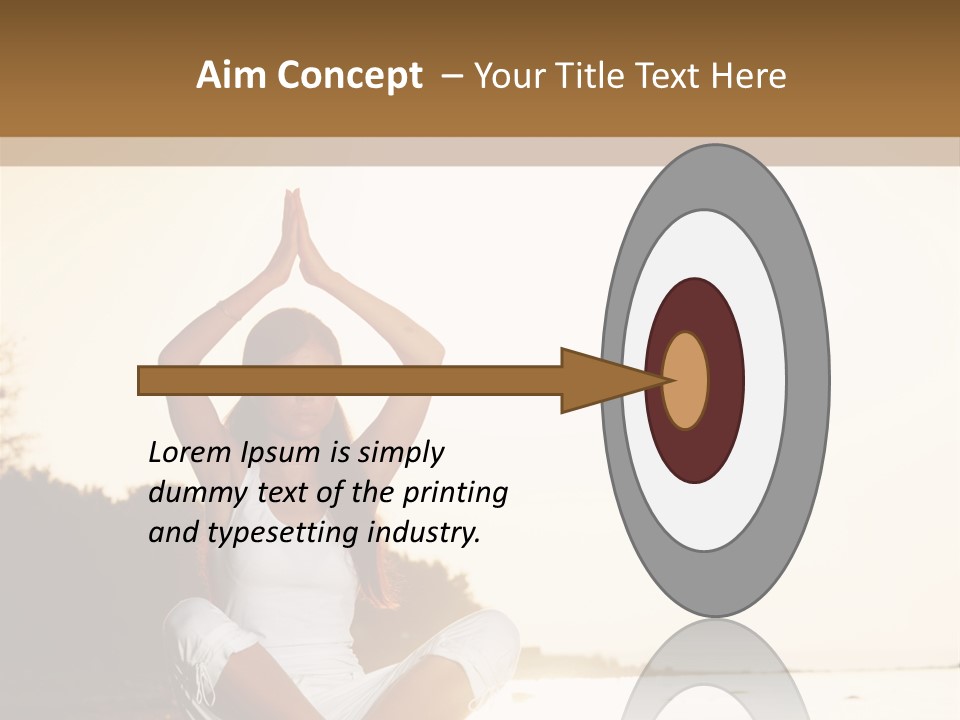 Blue Outdoors Silhouette PowerPoint Template