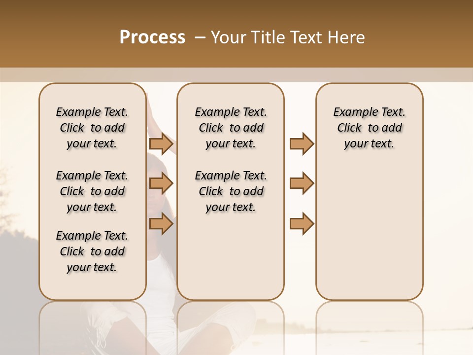 Blue Outdoors Silhouette PowerPoint Template