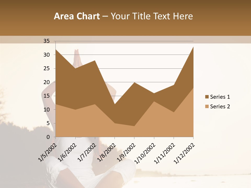 Blue Outdoors Silhouette PowerPoint Template