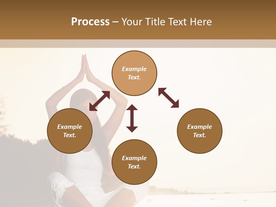 Blue Outdoors Silhouette PowerPoint Template