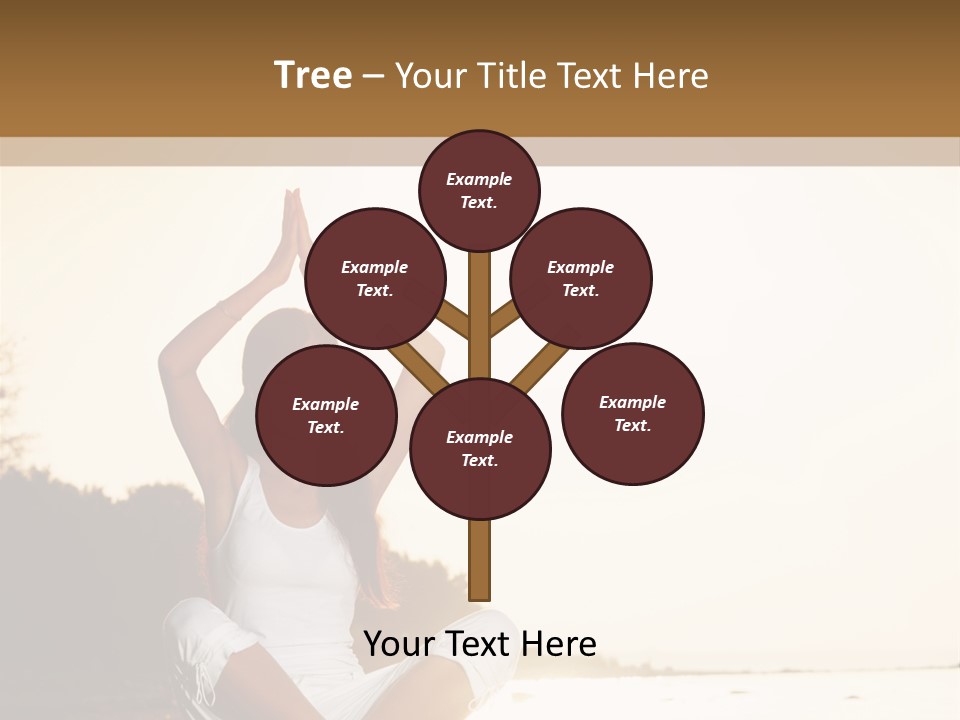 Blue Outdoors Silhouette PowerPoint Template