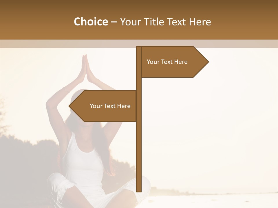 Blue Outdoors Silhouette PowerPoint Template