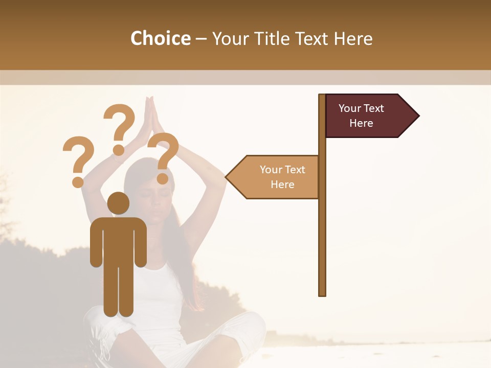 Blue Outdoors Silhouette PowerPoint Template