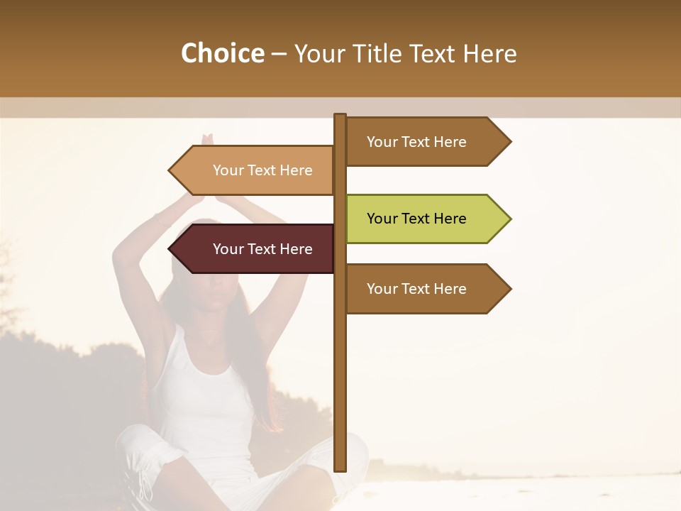 Blue Outdoors Silhouette PowerPoint Template