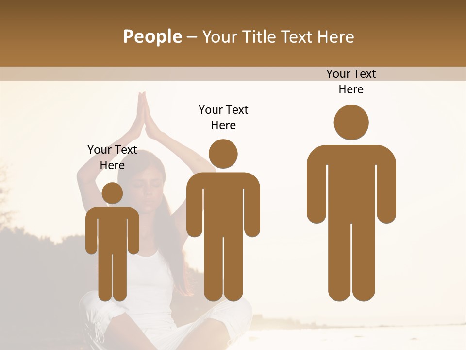 Blue Outdoors Silhouette PowerPoint Template