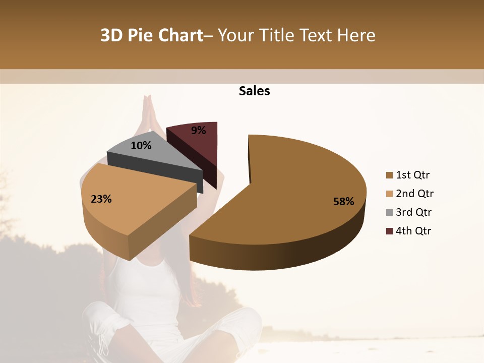 Blue Outdoors Silhouette PowerPoint Template