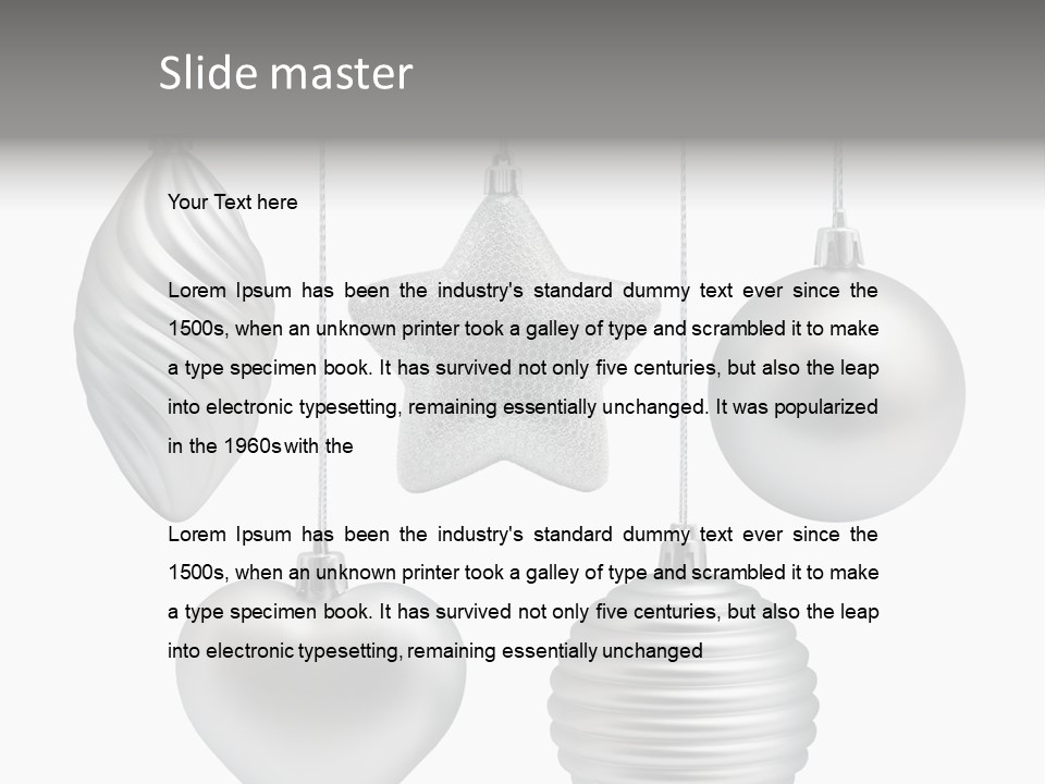 White Season Shiny PowerPoint Template