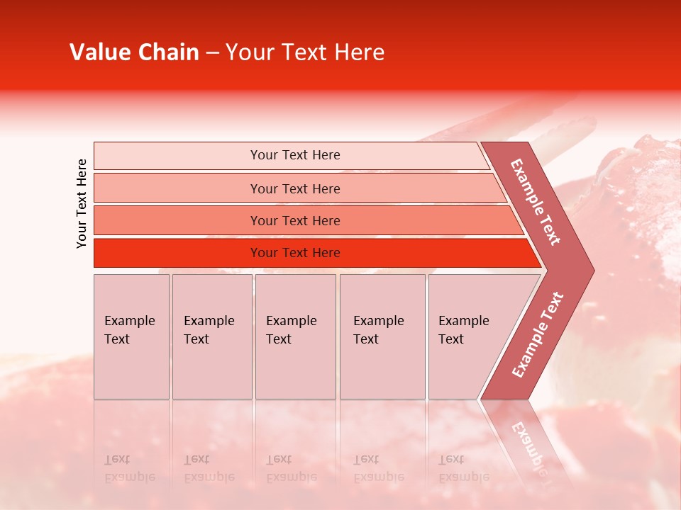 Snow Crab Legs On White Background Focus On Claw PowerPoint Template