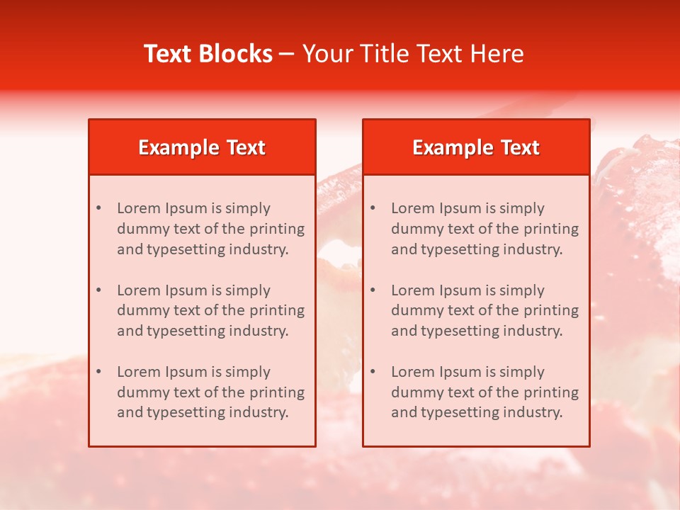 Snow Crab Legs On White Background Focus On Claw PowerPoint Template