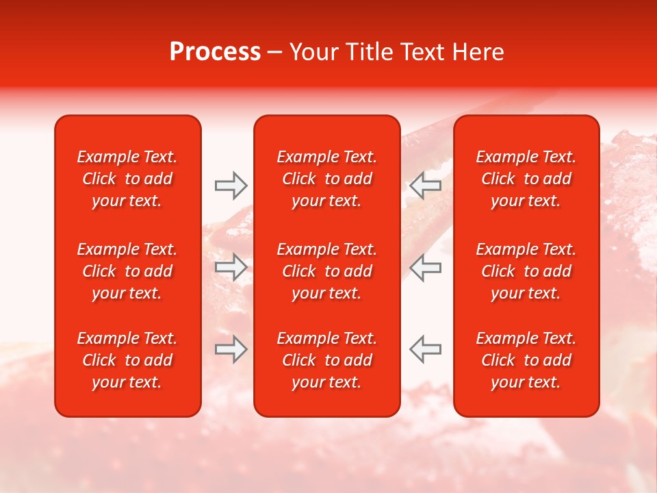 Snow Crab Legs On White Background Focus On Claw PowerPoint Template