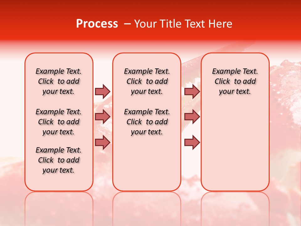 Snow Crab Legs On White Background Focus On Claw PowerPoint Template