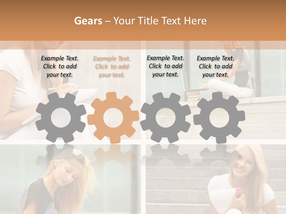 Learning Lady Recreational PowerPoint Template