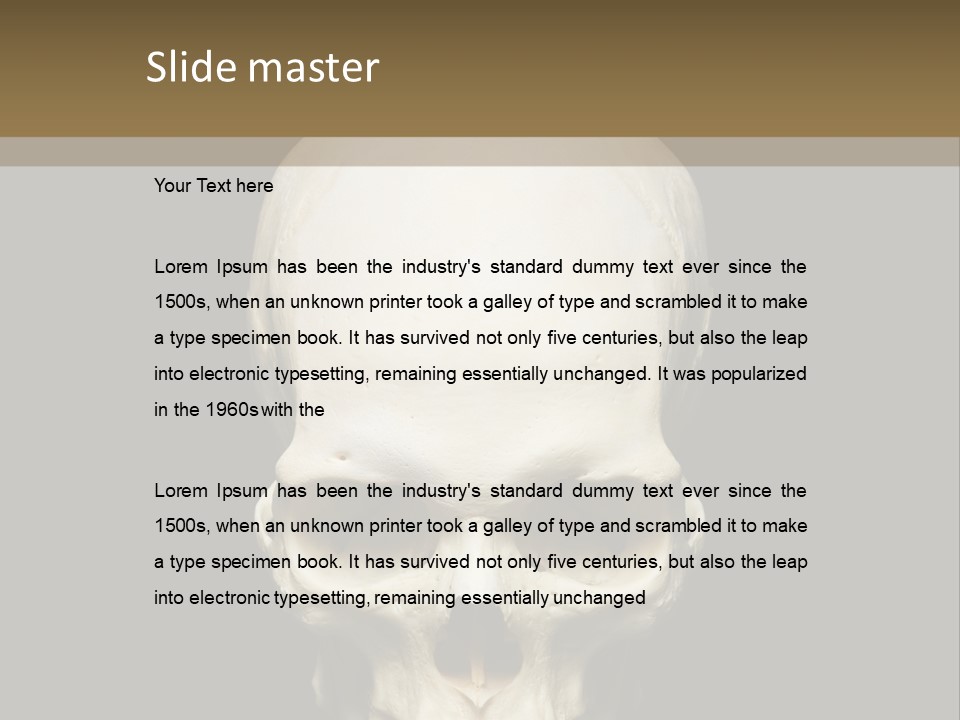 Symbol Body Death PowerPoint Template