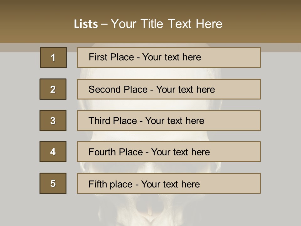 Symbol Body Death PowerPoint Template